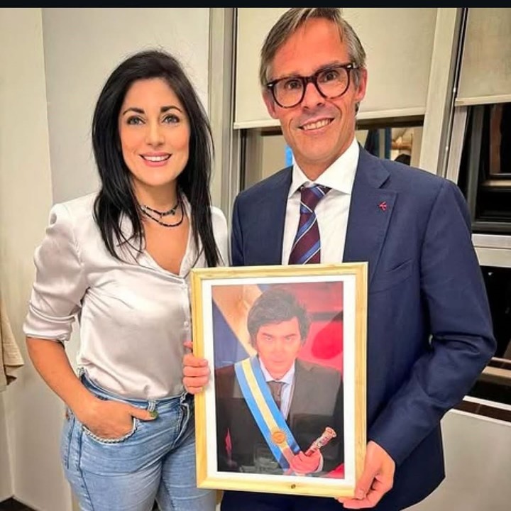 Foster Gillett junto a la diputada Juliana Santillán, impulsora del modelo de Sociedades Anónimas Deportivas en Argentina. Foto: Instagram @juliana_santillan_juarezbrahim.