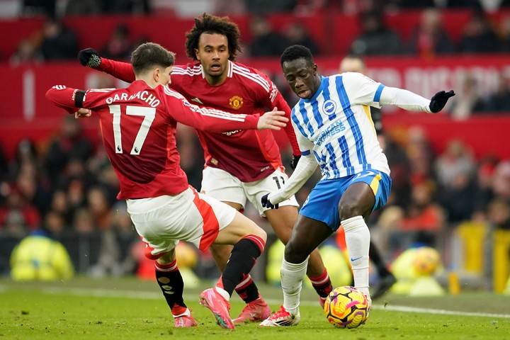 
Garnacho entró a lso 64 minutos del partido. 
Foto: AP Photo/Dave Thompson