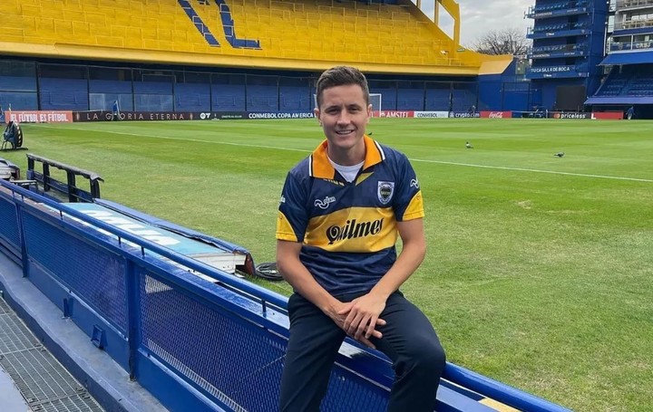 Ander Herrera visitó la Bombonera en junio de 2023. Foto: Instagram @anderherrera.