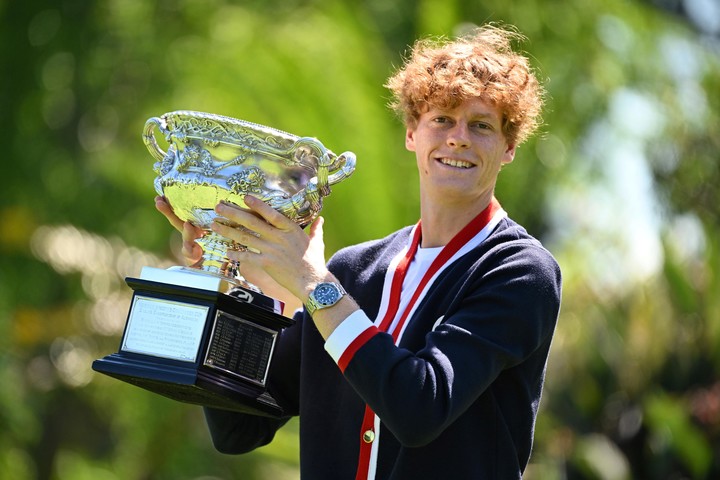 Sinner ganó en Melbourne su primer Grand Slam. Foto: EFE/James Ross