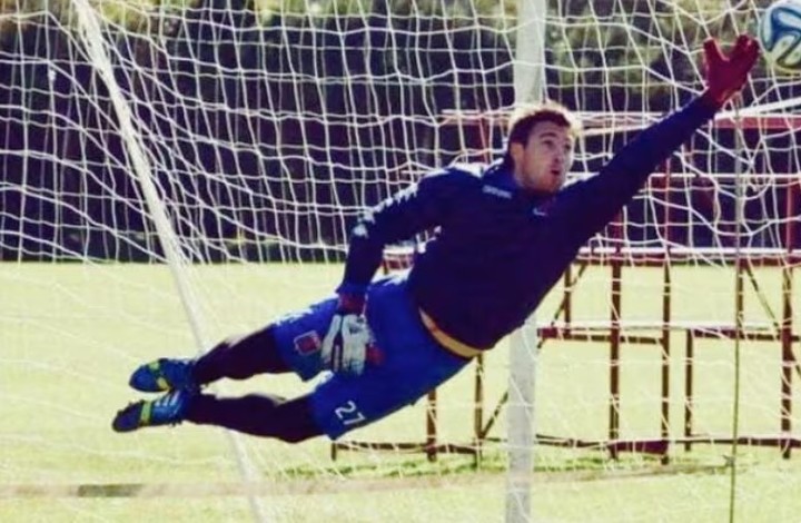 Alexis Bonet, arquero de Argentino de Monte Maíz, hizo Inferiores en Tigre, pero no llegó a debutar en el Matador. (Gentileza)