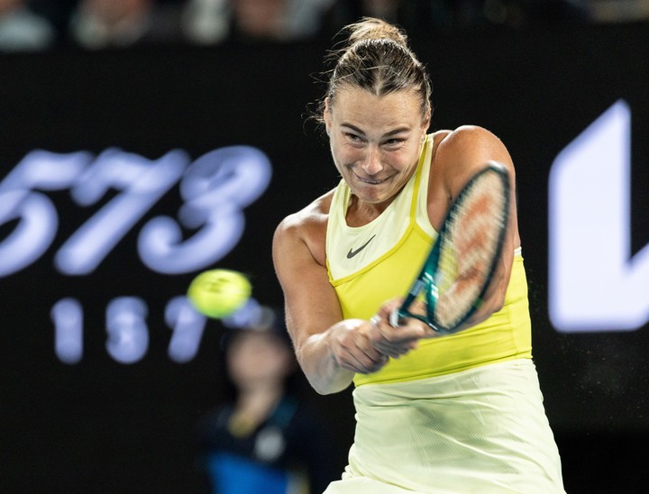 La bielorrusa Sabalenka es la gran favorita en la final del Abierto de Australia. (Xinhua)