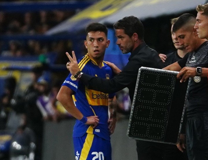 Alan Velasco ya tuvo su debut en Boca y se perfila para ser titular ante Unión. Foto: Marcelo Carroll.