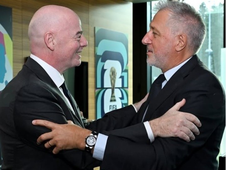 Intantino y un abrazo con Marchi en la primera reunión en dos años entre FIFA y FIFPRO.