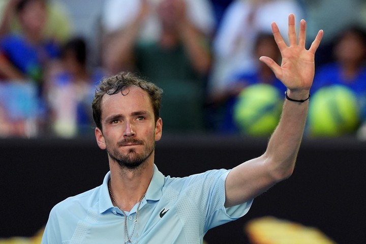 Daniil Medvedev en el Australian Open 2025. (AP Photo/Ng Han Guan)