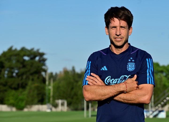 Diego Placente dirigirá por primera vez a un seleccionado sub-20 en un Campeonato Sudamericano. Foto: Matías Martín Campaya.