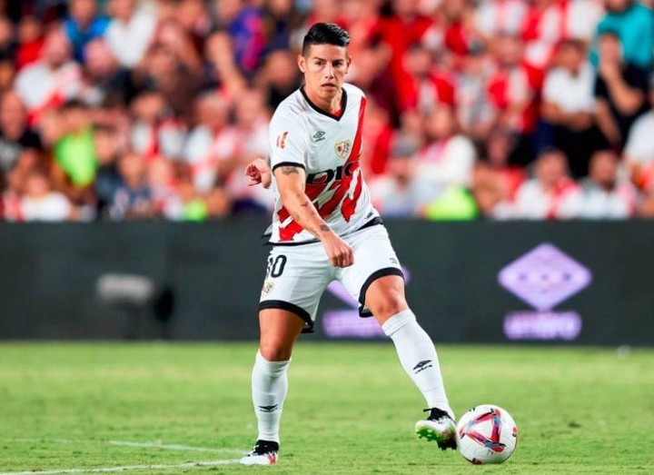 James Rodríguez en su estadía en Rayo Vallecano.