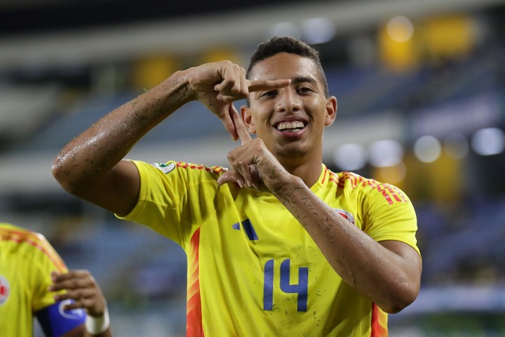 Jordán Andrés Barrera, jugador de Colombia. (EFE/ Ronald Peña)