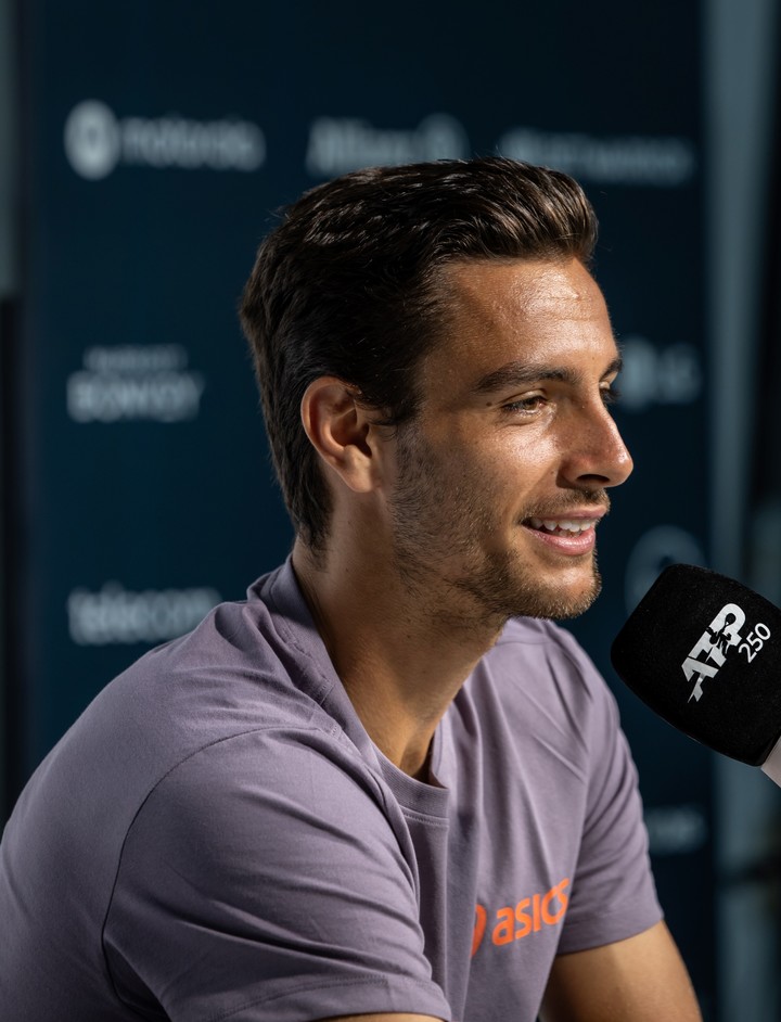 "El tenis italiano está muy bien y sigue creciendo", dijo Musetti. Foto Sergio Llamera / Prensa IEB+ Argentina Open ATP