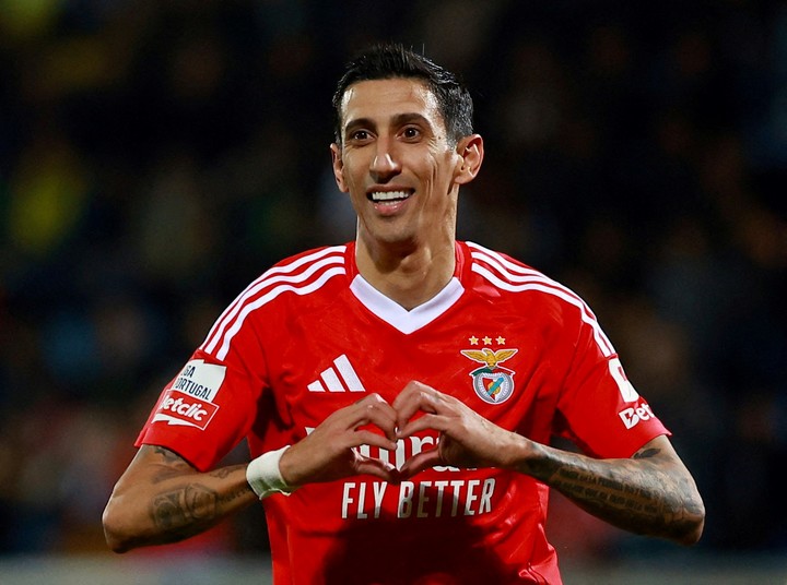 Ángel Di María, la principal figura de Benfica. (REUTERS/Pedro Nunes/File Photo(