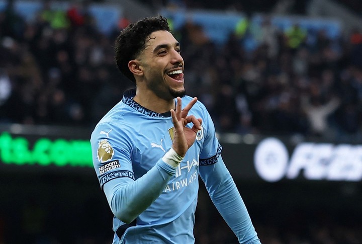 El egipcio Omar Marmoush, flamante refuerzo del Manchester City, viene de hacer un hat-trick. Foto: Reuters/Lee Smith.