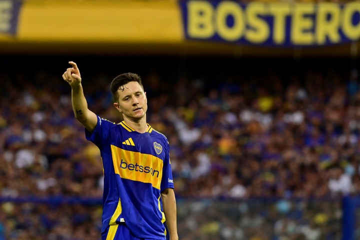 Ander Herrera en la Bombonera. EFE/ Matías Martín Campaya