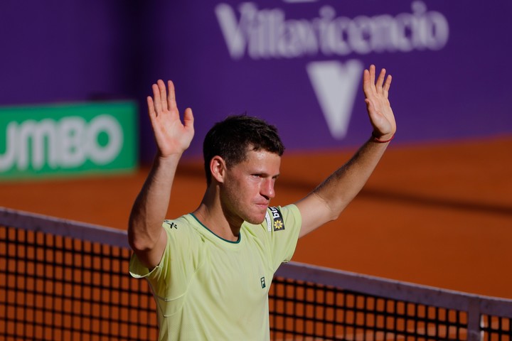 Diego Schwartzman tuvo una despedida de campeón en Buenos Aires. Foto: EFE/ Juan Ignacio Roncoroni.