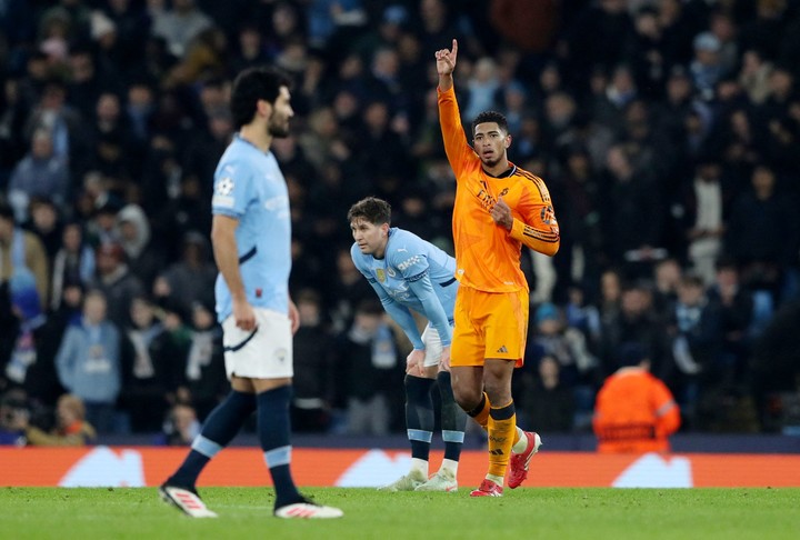 Jude Bellingham sentenció la ida con un gol sobre el final del partido. Foto: REUTERS / Scott Heppell.