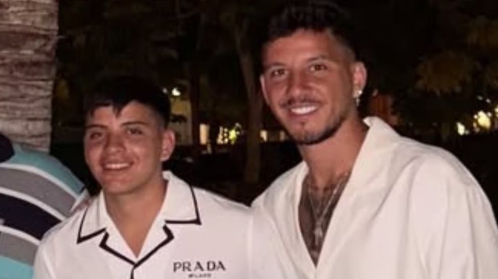 Gonzalo Driussi y su hermano Sebastián, futbolista de River.