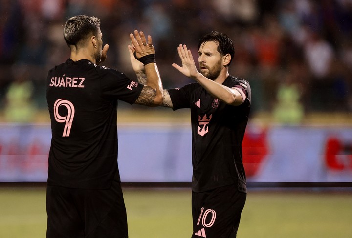 Messi y Suárez, las estrellas de Inter Miami. Foto: REUTERS/Yoseph Amaya