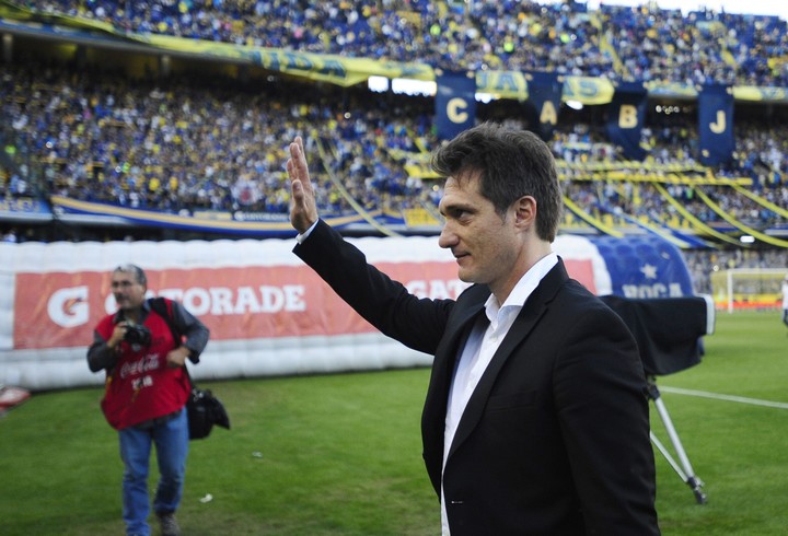 Guillermo Barros Schelotto como entrenador de Boca.
Foto: Fernando de la Orden