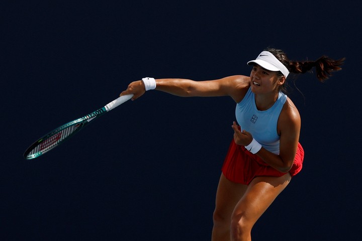 En Miami, Raducanu volvió a jugar un tenis de gran nivel. Foto Geoff Burke-Imagn Images