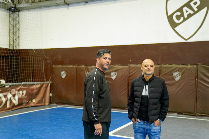 Sergio Gómez y Favio Orsi asumieron en Platense en marzo de 2024. Foto: Maximiliano Failla. 