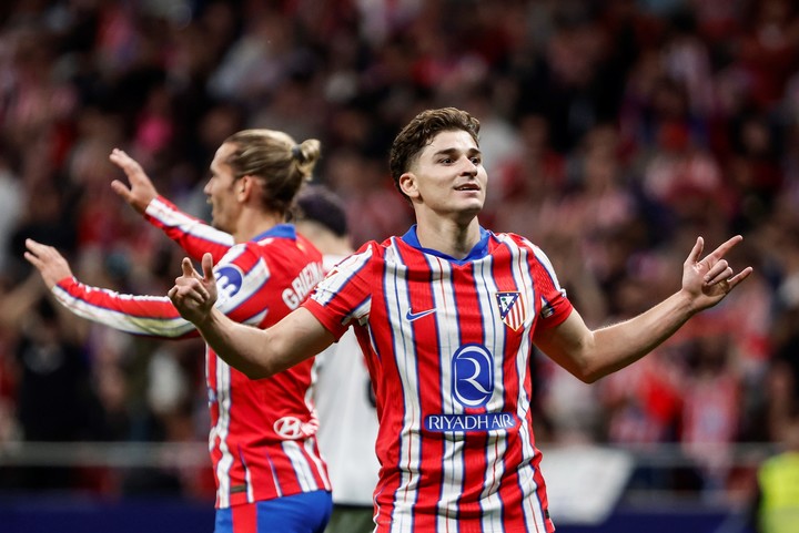 Julián Álvarez explotó en el Atlético de Madrid. Foto: EFE / Sergio Pérez.