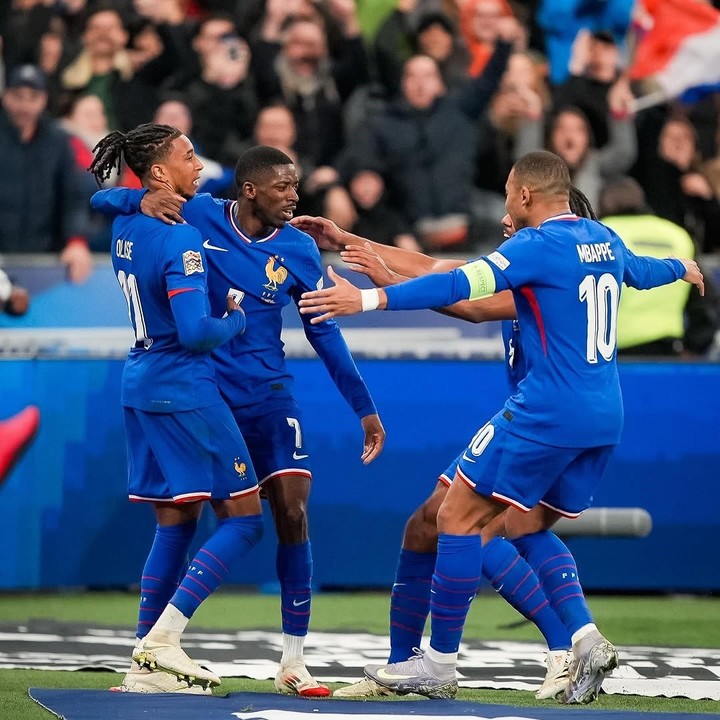 Ousmane Dembélé marcó un gol clave en el cruce de los cuartos de final de la Liga de Naciones entre Francia y Croacia. Foto: Instagram @o.dembele7.