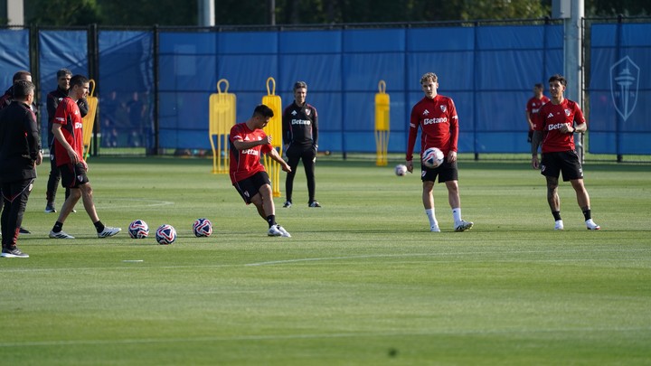 Entrenamiento de River en Seattle previo al inicio del Mundial de Clubes de la FIFA Estados Unidos 2025. Foto Marcelo Ferreiro.