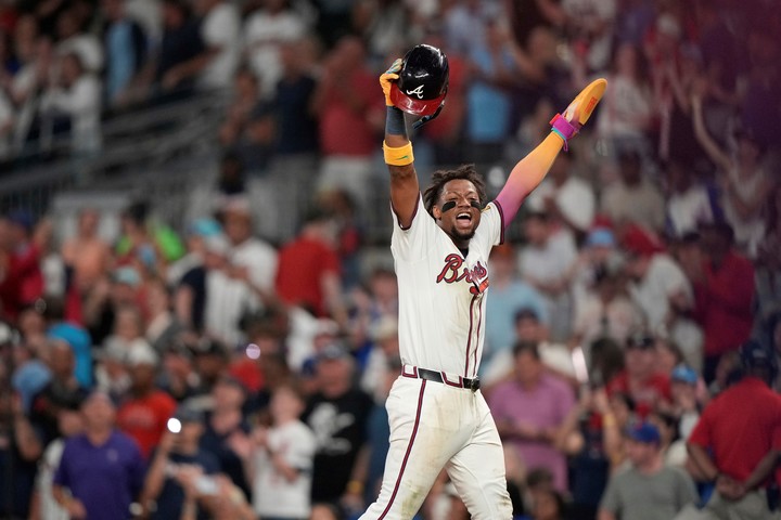 Ronald Acuña Jr., el favorito de los fanáticos de los Braves. Foto: AP Photo/Brynn Anderson.
