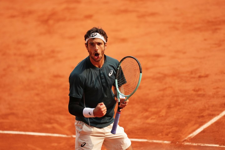 Musetti venció a Tiafoe en cuartos. Foto AP Photo/Aurelien Morissard