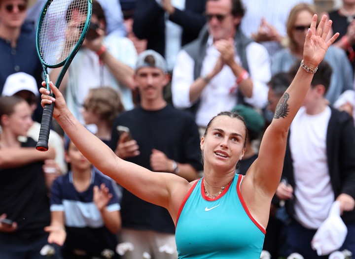 Sabalenka buscará sus segundas semis en París. Foto EFE/EPA/CHRISTOPHE PETIT TESSON